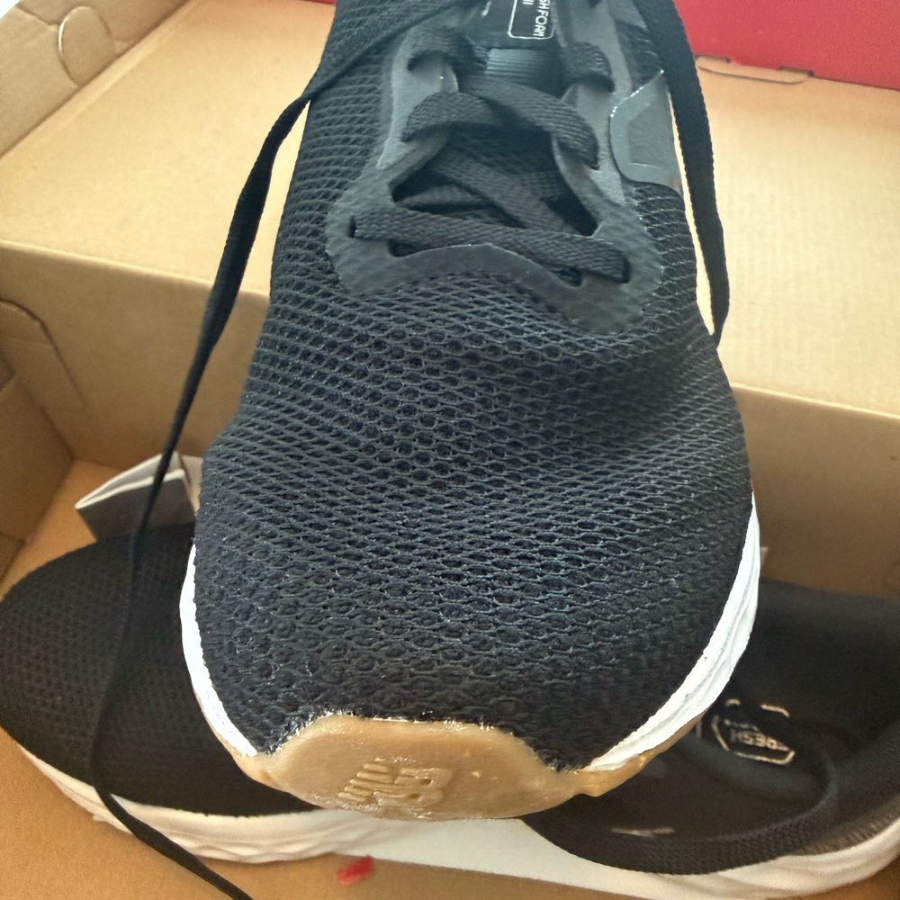 New Balance Black Mesh Fresh Foam Trainer with Gum Outsole - Picture 6 of 11